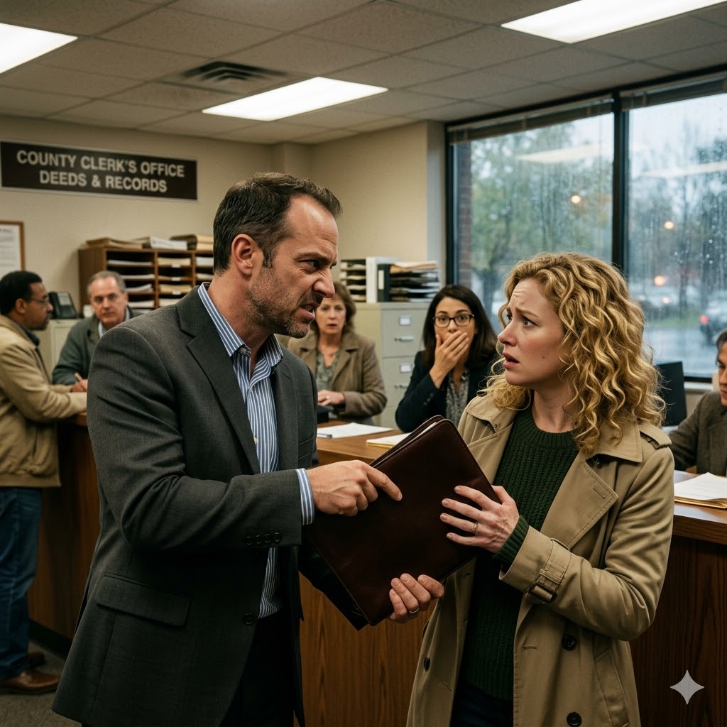 "You're just a glorified errand girl. Hand over Mom's deed." That's what my brother sneered at the crowded county clerk's office on a rainy Tuesday, snatching the leather folder right out of my trembling hands while the fluorescent lights flickered above us. I smiled as I felt my pocket buzz with the attorney's text.