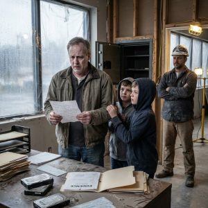 A year after my wife died, I finally hired a crew to renovate her old office. The contractor called and said, “Sir, you need to come see what we found—but don’t come alone. Bring everyone.” When I got there, my heart almost gave out….