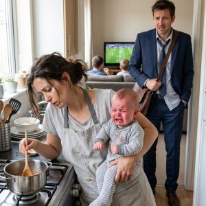 “Get Out of My House by Tomorrow”: I Came Home Early and Found My Wife Cooking With Our Baby Crying in Her Arms While My Family Sat Watching… But That Was Only the Beginning of the Betrayal