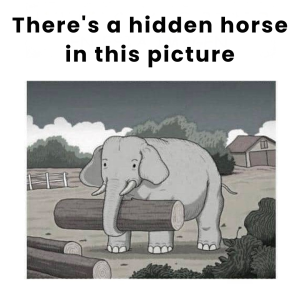 Can you find the hidden horse? Take on this extreme challenge in 7 seconds