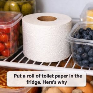 Put a roll of toilet paper in the fridge. Here’s why