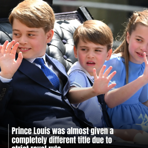 Prince Louis was almost given a completely different title due to strict royal rule