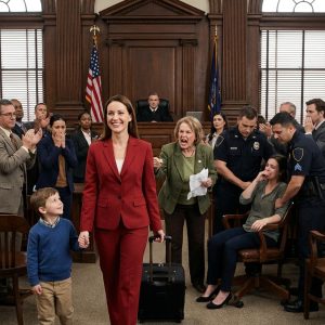 After my husband di/ed, my mother-in-law took everything and handed it to his pregnant mistress. “All the assets belong to my son—just take that useless daughter and leave,” she sneered. I said nothing and walked away. Everyone thought I was crazy… until the final hearing, when I revealed a single document—and my mother-in-law’s face turned completely white.