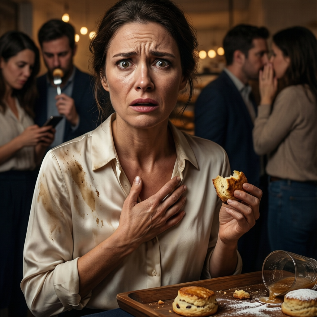 “You really thought you were invited for a reason, not just pity,” Clara laughed, tossing a half-eaten scone back onto the bakery tray during the Tuesday PTA mixer. I watched the powdered sugar dust my already-stained cardigan like a warning. But she didn’t know I’d already forwarded the encrypted financial files to her husband’s email.