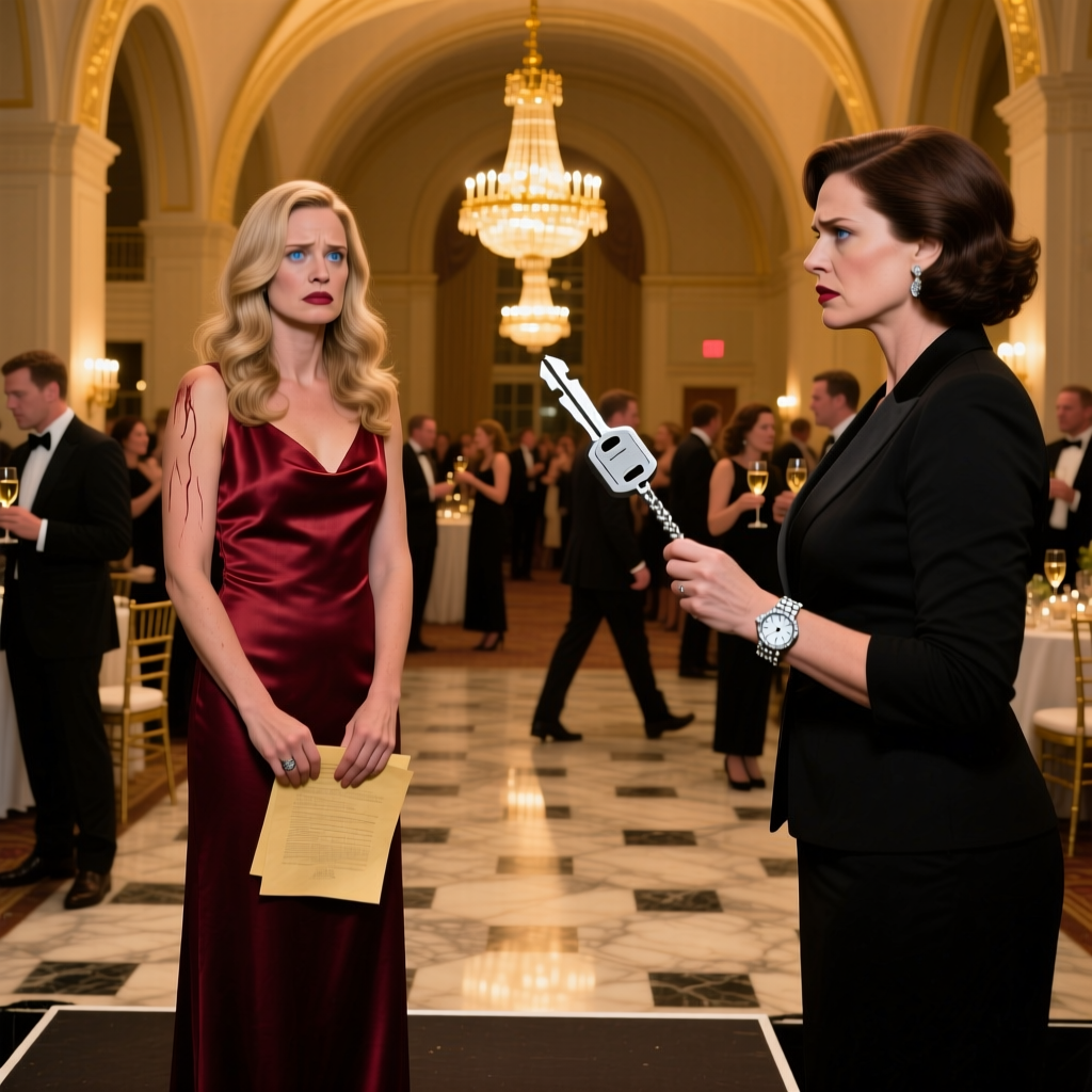 "Pack your bags and get out before campus security escorts you," the chancellor hissed into the auditorium mic at the alumni gala, right as she kicked my battered Honda Civic keys off the stage into the punch bowl. She smirked, adjusting her diamond bracelet. She didn't realize my silent partner had just bought the deed to the entire university.