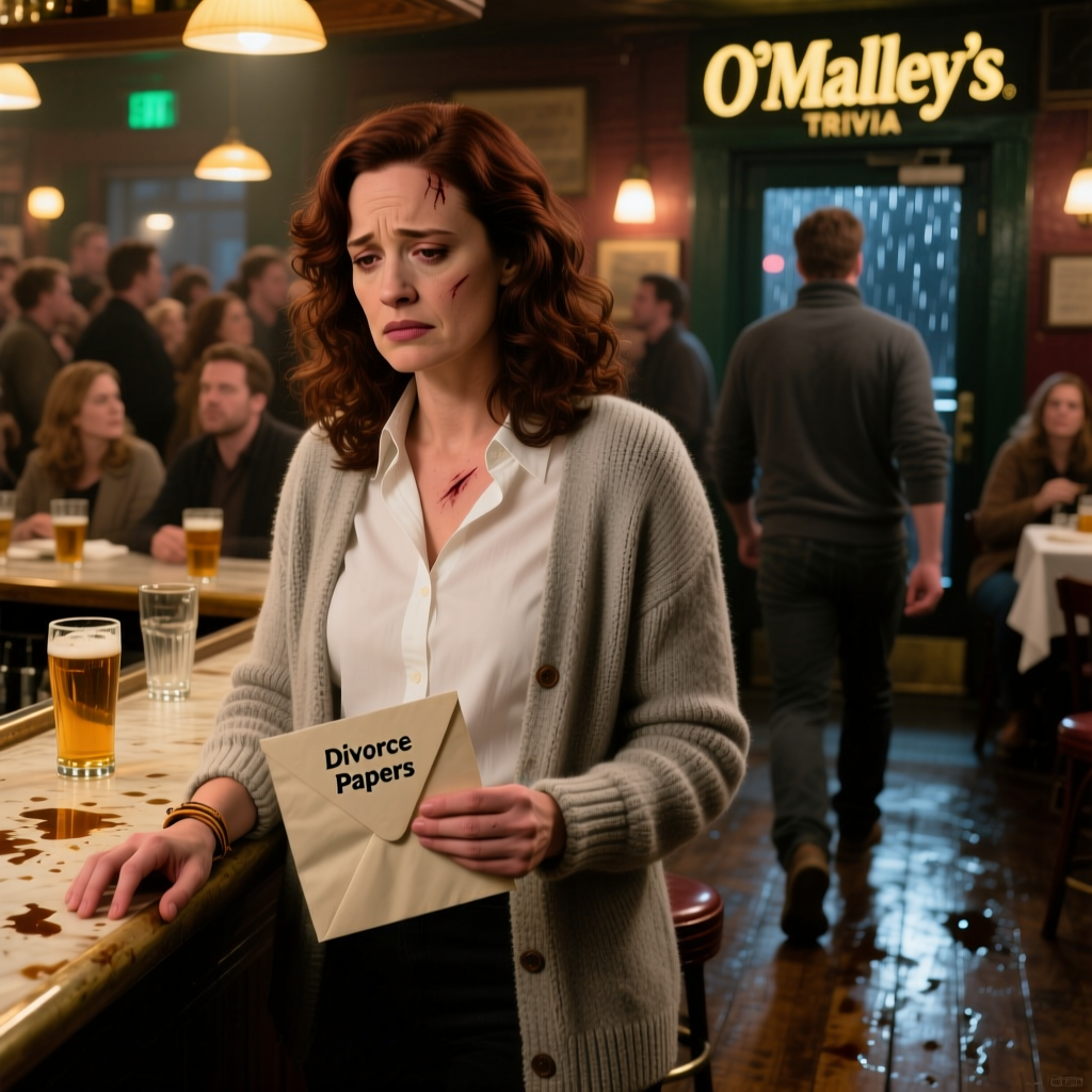 “You really think he’d ever choose a broke housewife over a woman who actually brings something to the table?” he said, loud enough for the entire Tuesday trivia crowd at O’Malley’s to hear. He slid the divorce papers across the sticky bar, didn’t even look up when he walked out into the October drizzle. I didn’t run after him. I just watched him go, already feeling the heavy legal envelope waiting in my coat.